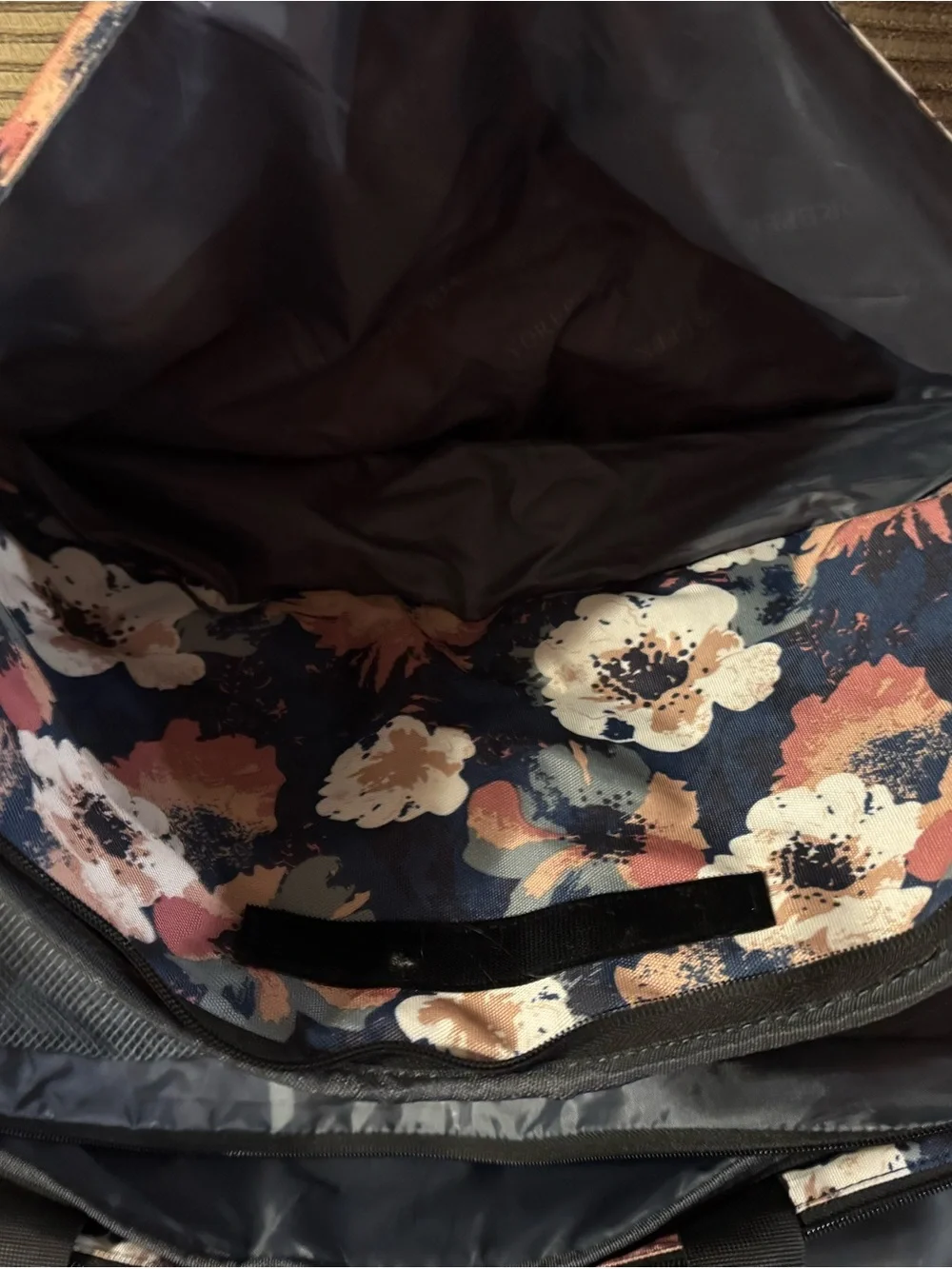 Floral Cricut machine carrier in Navy, Blush & Cream